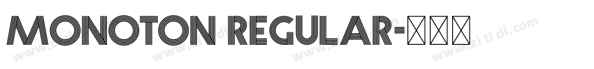 Monoton Regular字体转换